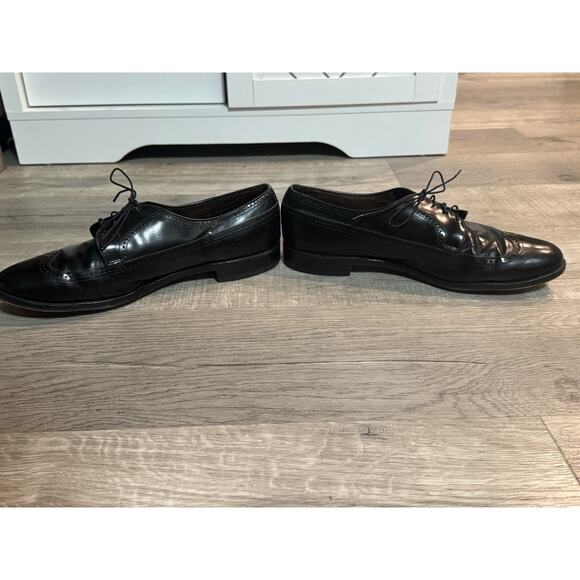 Allen Edmonds Vintage Richmond Oxford Wing Tip Dress Shoes 11 Black Italy main image 8